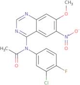 N-(3-Chloro-4-fluorophenyl)-N-(7-methoxy-6-nitroquinazolin-4-yl)acetamide