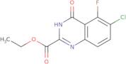 2-Quinazolinecarboxylic acid, 6-chloro-5-fluoro-3,4-dihydro-4-oxo-, ethyl ester