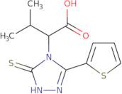 3-Methyl-2-[3-sulfanyl-5-(thiophen-2-yl)-4H-1,2,4-triazol-4-yl]butanoic acid