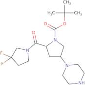 (2S,4S)-1-Boc-2-(3,3-difluoropyrrolidine-1-carbonyl)-4-(1-piperazinyl)pyrrolidine ee