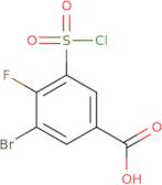 3-Bromo-4-fluoro-5-(chlorosulfonyl)benzoic acid