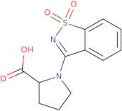 1-(1,1-Dioxido-1,2-benzisothiazol-3-yl)pyrrolidine-2-carboxylic acid