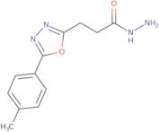 3-[5-(4-Methylphenyl)-1,3,4-oxadiazol-2-yl]propanehydrazide
