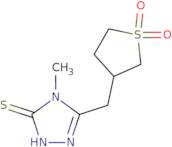 5-[(1,1-Dioxidotetrahydrothien-3-yl)methyl]-4-methyl-4H-1,2,4-triazole-3-thiol