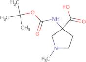 3-{[(tert-Butoxy)carbonyl]amino}-1-methylpyrrolidine-3-carboxylic acid