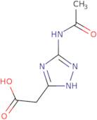 [5-(Acetylamino)-1H-1,2,4-triazol-3-yl]acetic acid