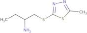 1-[(5-Methyl-1,3,4-thiadiazol-2-yl)sulfanyl]butan-2-amine