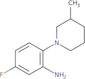 5-Fluoro-2-(3-methyl-1-piperidinyl)aniline