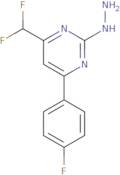 4-(Difluoromethyl)-6-(4-fluorophenyl)-2-hydrazinopyrimidine