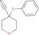 4-(Phenylsulfanyl)oxane-4-carbonitrile