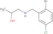 1-{[(2-Bromo-5-chlorophenyl)methyl]amino}propan-2-ol