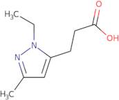 3-(1-Ethyl-3-methyl-1H-pyrazol-5-yl)propanoic acid