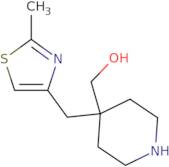 {4-[(2-Methyl-1,3-thiazol-4-yl)methyl]piperidin-4-yl}methanol
