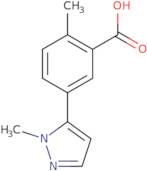 2-Methyl-5-(1-methyl-1H-pyrazol-5-yl)benzoic acid