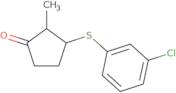 3-(3-Chlorophenyl)sulfanyl-2-methylcyclopentan-1-one