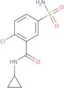 2-Chloro-N-cyclopropyl-5-sulfamoylbenzamide