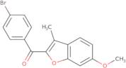 (4-Bromophenyl)(6-methoxy-3-methyl-1-benzofuran-2-yl)methanone