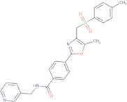 4-[5-Methyl-4-[(4-methylphenyl)sulfonylmethyl]-1,3-oxazol-2-yl]-N-(pyridin-3-ylmethyl)benzamide
