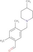 2,4-Dimethyl-5-[(4-methyl-1-piperidinyl)methyl]benzaldehyde