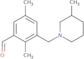 2,5-Dimethyl-3-[(3-methyl-1-piperidinyl)methyl]benzaldehyde