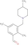 2,5-Dimethyl-3-[(4-methyl-1-piperidinyl)methyl]benzaldehyde