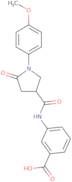 3-[1-(4-Methoxyphenyl)-5-oxopyrrolidine-3-amido]benzoic acid