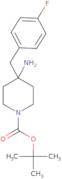 tert-Butyl 4-amino-4-[(4-fluorophenyl)methyl]piperidine-1-carboxylate