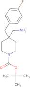 tert-Butyl 4-(aminomethyl)-4-(4-fluorobenzyl)piperidine-1-carboxylate