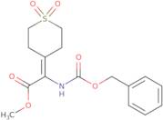 Methyl 2-(cbz-amino)-2-[1,1-dioxidodihydro-2H-thiopyran-4(3H)-ylidene]acetate