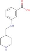 3-{[(Piperidin-4-yl)methyl]amino}benzoic acid