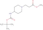 Methyl 3-(4-{[(tert-butoxy)carbonyl]amino}piperidin-1-yl)propanoate