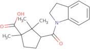 3-(2,3-Dihydro-1H-indol-1-ylcarbonyl)-1,2,2-trimethylcyclopentanecarboxylic acid