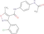 N-(4-((3-(2-chlorophenyl)-5-methylisoxazol-4-yl)carbonylamino)phenyl)ethanamide