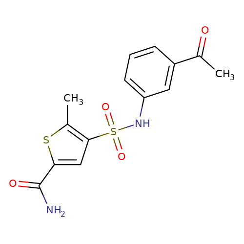 4-[N-(3-Acetylphenyl)sulfamoyl]-5-methylthiophene-2-carboxamide