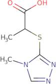 2-[(4-Methyl-4H-1,2,4-triazol-3-yl)sulfanyl]propanoic acid