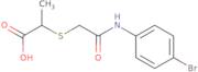 2-({[(4-Bromophenyl)carbamoyl]methyl}sulfanyl)propanoic acid