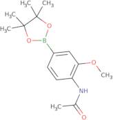 N-[2-Methoxy-4-(4,4,5,5-tetramethyl-1,3,2-dioxaborolan-2-yl)phenyl]acetamide