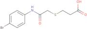 3-({[(4-Bromophenyl)carbamoyl]methyl}sulfanyl)propanoic acid