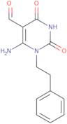 6-Amino-2,4-dioxo-1-(2-phenylethyl)-1,2,3,4-tetrahydropyrimidine-5-carbaldehyde