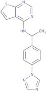 N-{1-[4-(1H-1,2,4-Triazol-1-yl)phenyl]ethyl}thieno[2,3-d]pyrimidin-4-amine