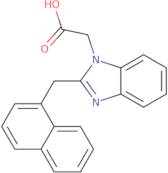 2-[2-(Naphthalen-1-ylmethyl)-1H-1,3-benzodiazol-1-yl]acetic acid