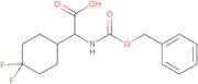 2-(((Benzyloxy)carbonyl)amino)-2-(4,4-difluorocyclohexyl)acetic acid