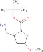 tert-Butyl 2-(aminomethyl)-4-methoxypyrrolidine-1-carboxylate