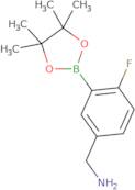 (4-Fluoro-3-(4,4,5,5-tetramethyl-1,3,2-dioxaborolan-2-yl)phenyl)methanamine