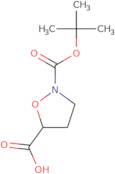 2-[(tert-Butoxy)carbonyl]-1,2-oxazolidine-5-carboxylic acid