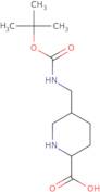 5-({[(tert-Butoxy)carbonyl]amino}methyl)piperidine-2-carboxylic acid