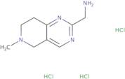 [(6-Methyl-5,6,7,8-tetrahydropyrido[4,3-d]pyrimidin-2-yl)methyl]amine trihydrochloride