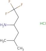 1,1,1-Trifluoro-5-methylhexan-3-amine hydrochloride