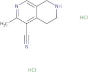 3-Methyl-5,6,7,8-tetrahydro-2,7-naphthyridine-4-carbonitrile dihydrochloride