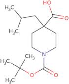 1-[(tert-Butoxy)carbonyl]-4-(2-methylpropyl)piperidine-4-carboxylic acid